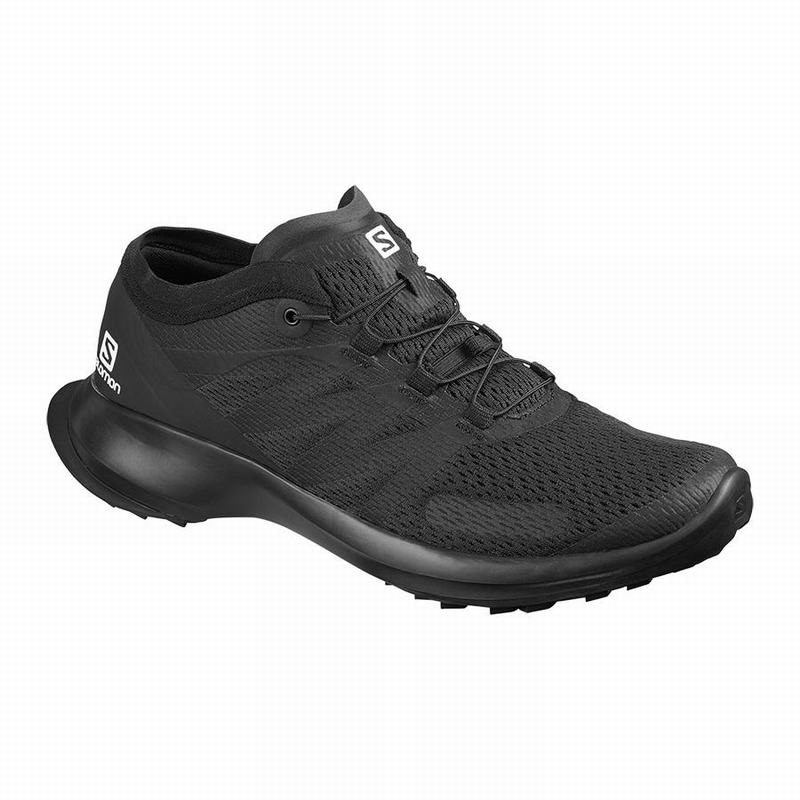 Salomon Singapore Mens Trail Running Shoes - SENSE FLOW Black | 82796-KIDH